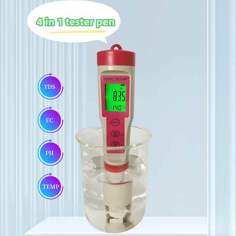 Ec Meter Digital - Medidor de pH 4 en 1