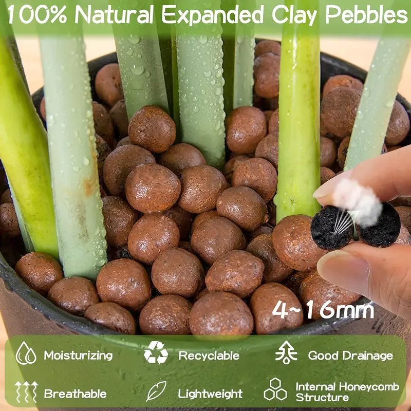 Vasos de arcilla hidropónica r - Clay Pebble Growing reseña y precio