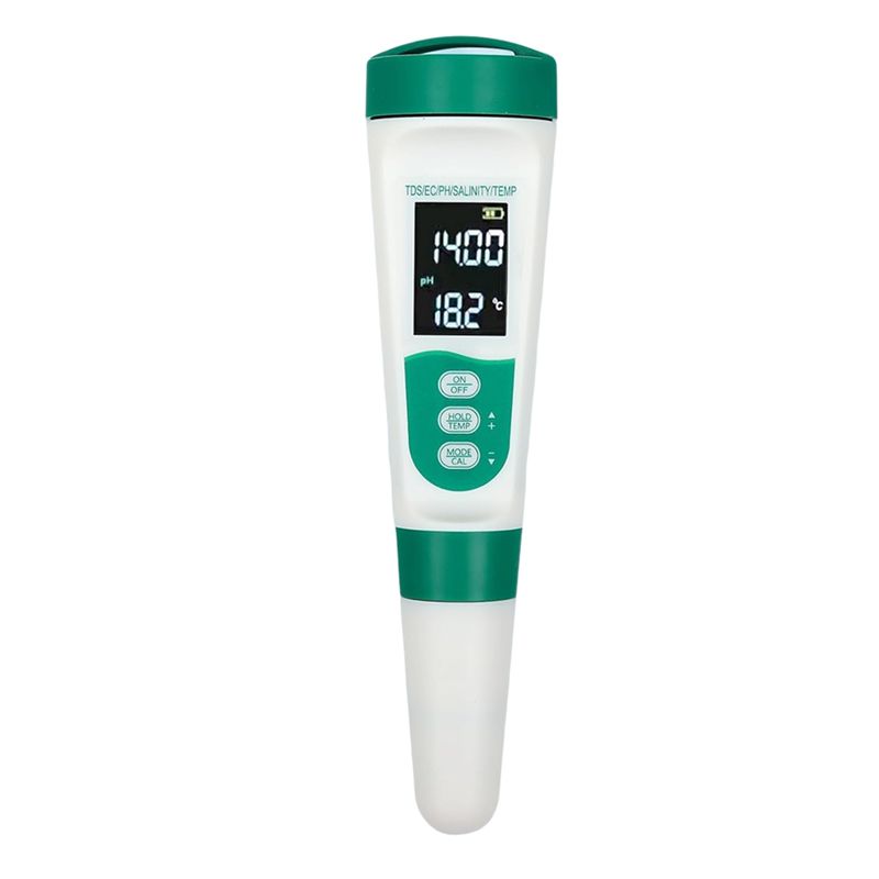 Medidor de PH Digital 5 en 1 A - Ec Meter Digital reseña y precio
