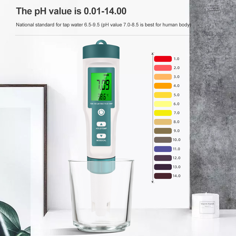 Medidor de temperatura 7 en 1  - Ec Meter Digital reseña y precio