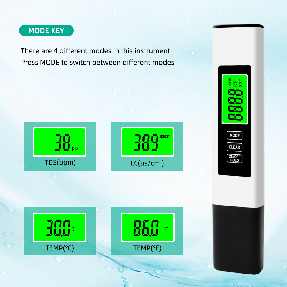 Medidor de Agua Digital 4 en 1 - Ec Meter Digital reseña y precio
