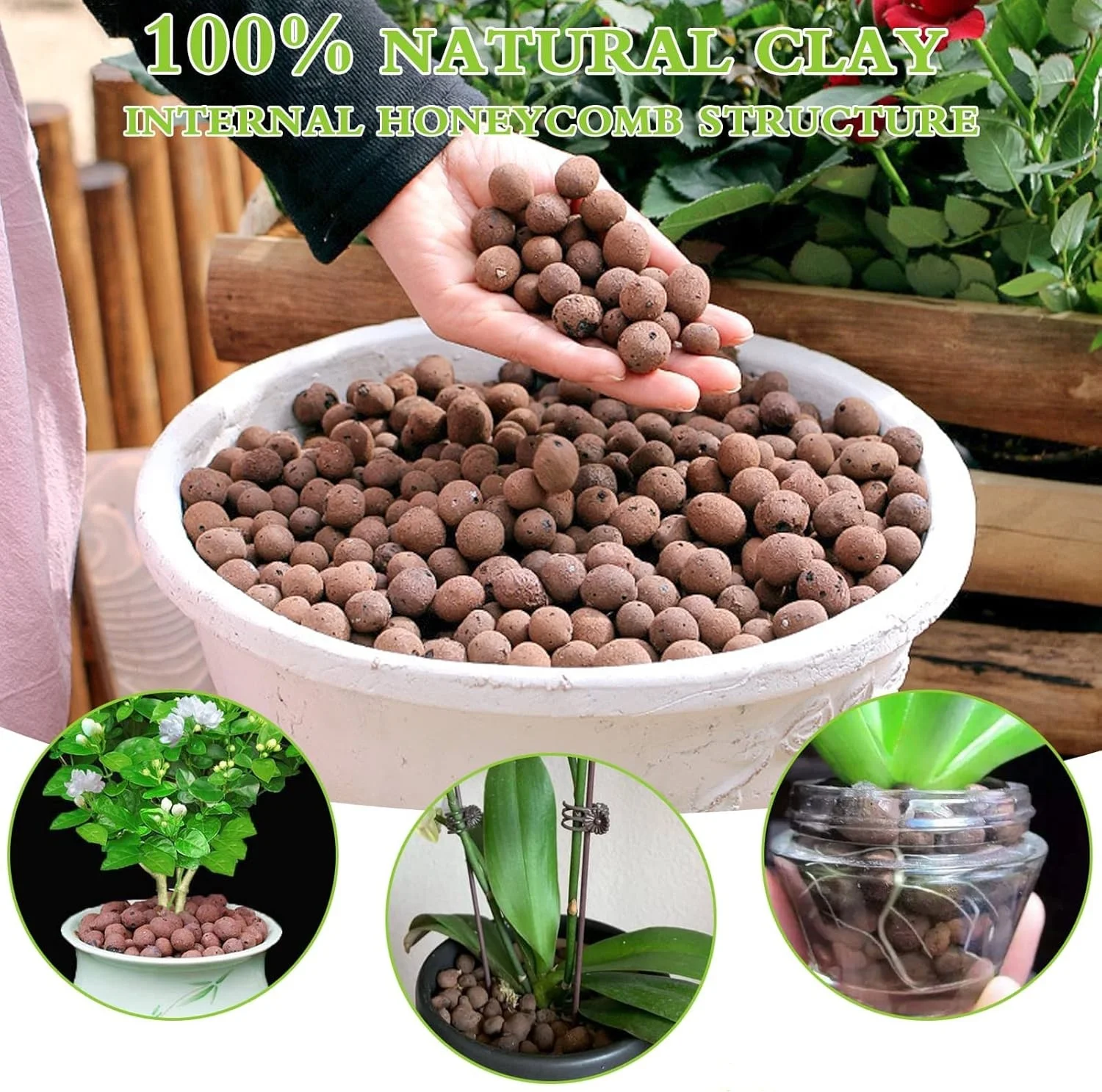 Vasos de arcilla expandidos na - Clay Pebble Growing reseña y precio